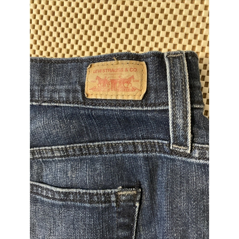 Levi's 505 Straight Leg Jeans Women's Size 14S Short Medium Wash Denim High Rise - Picture 7 of 8